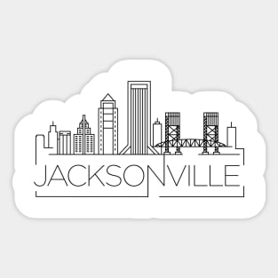 Jacksonville Minimal Skyline Sticker